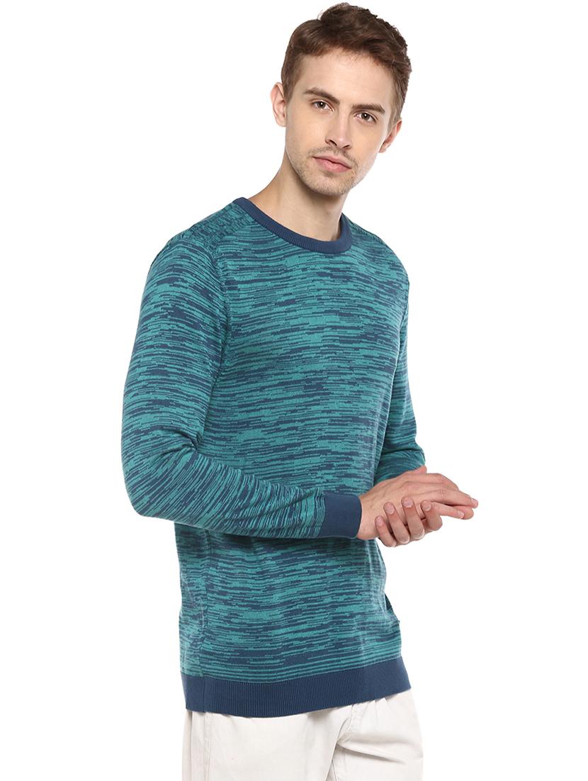 blue printed pullover - 16570209 - Zoom Image - 2