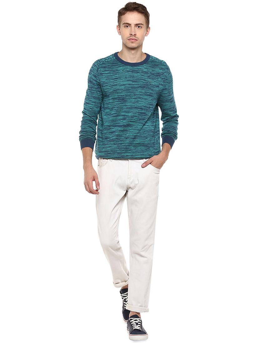 blue printed pullover - 16570209 - Zoom Image - 4