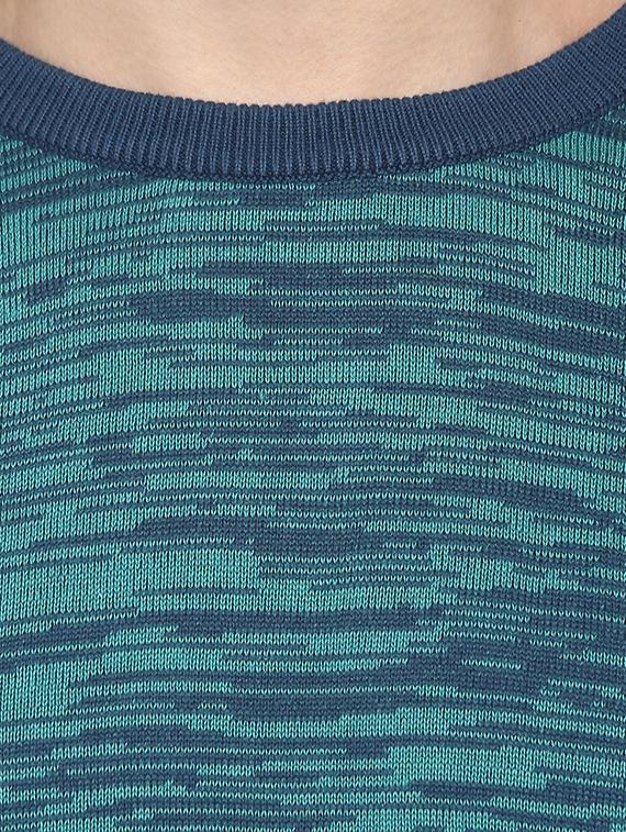 blue printed pullover - 16570209 - Zoom Image - 5