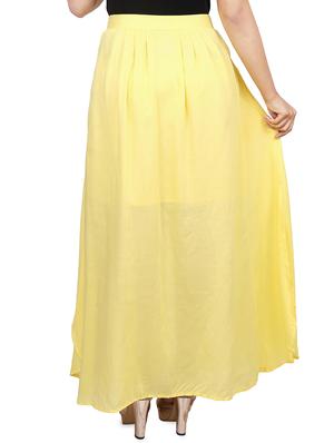 high rise button up long skirt - 16570284 - Standard Image - 2