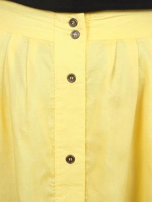 high rise button up long skirt - 16570284 - Standard Image - 3