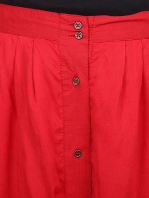 button detail long skirt - 16570290 - Standard Image - 3