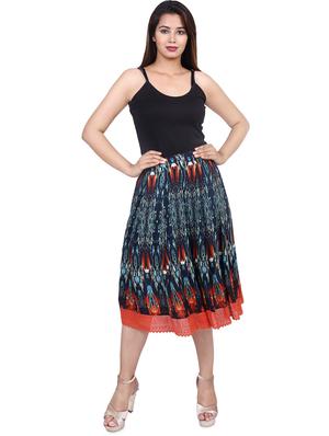 multi colored viscose flared skirts - 16570296 - Standard Image - 3