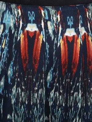 multi colored viscose flared skirts - 16570296 - Standard Image - 4