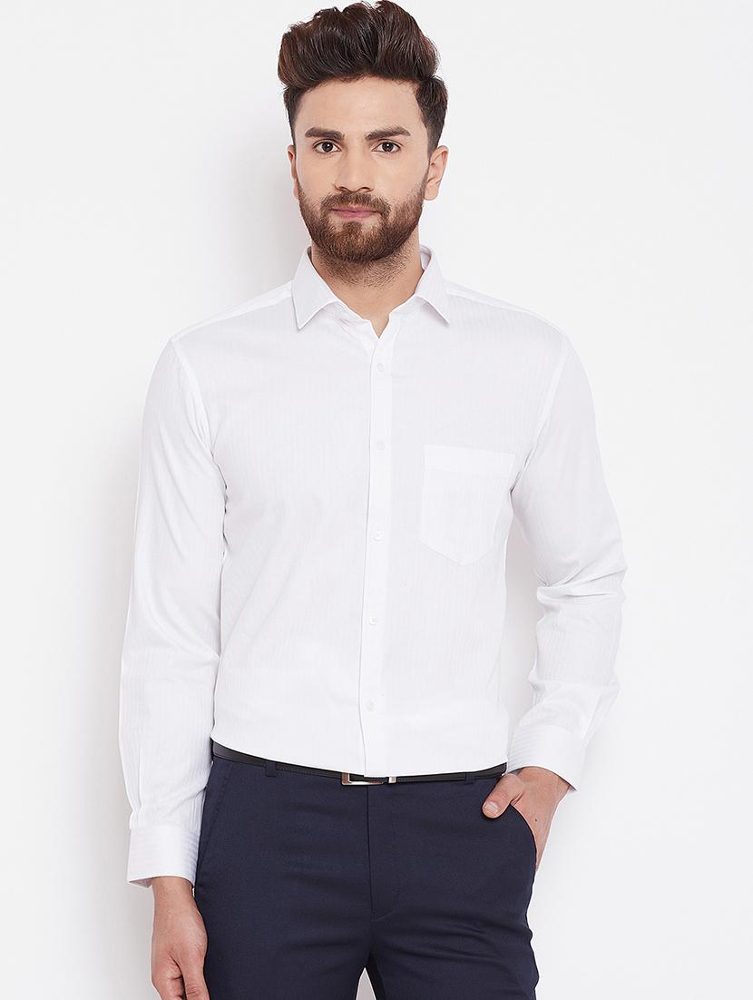 white striped formal shirt - 16570673 - Zoom Image - 1