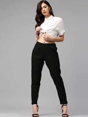 high rise pleated trousers - 16570745 - Standard Image - 4
