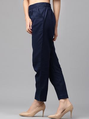 high rise pleated trousers - 16570757 - Standard Image - 2
