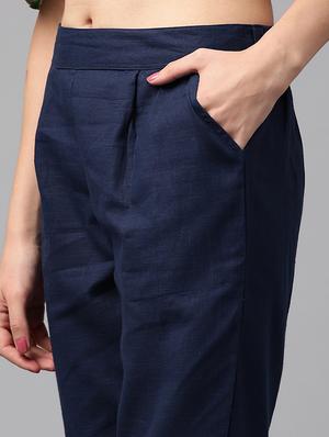 high rise pleated trousers - 16570757 - Standard Image - 5