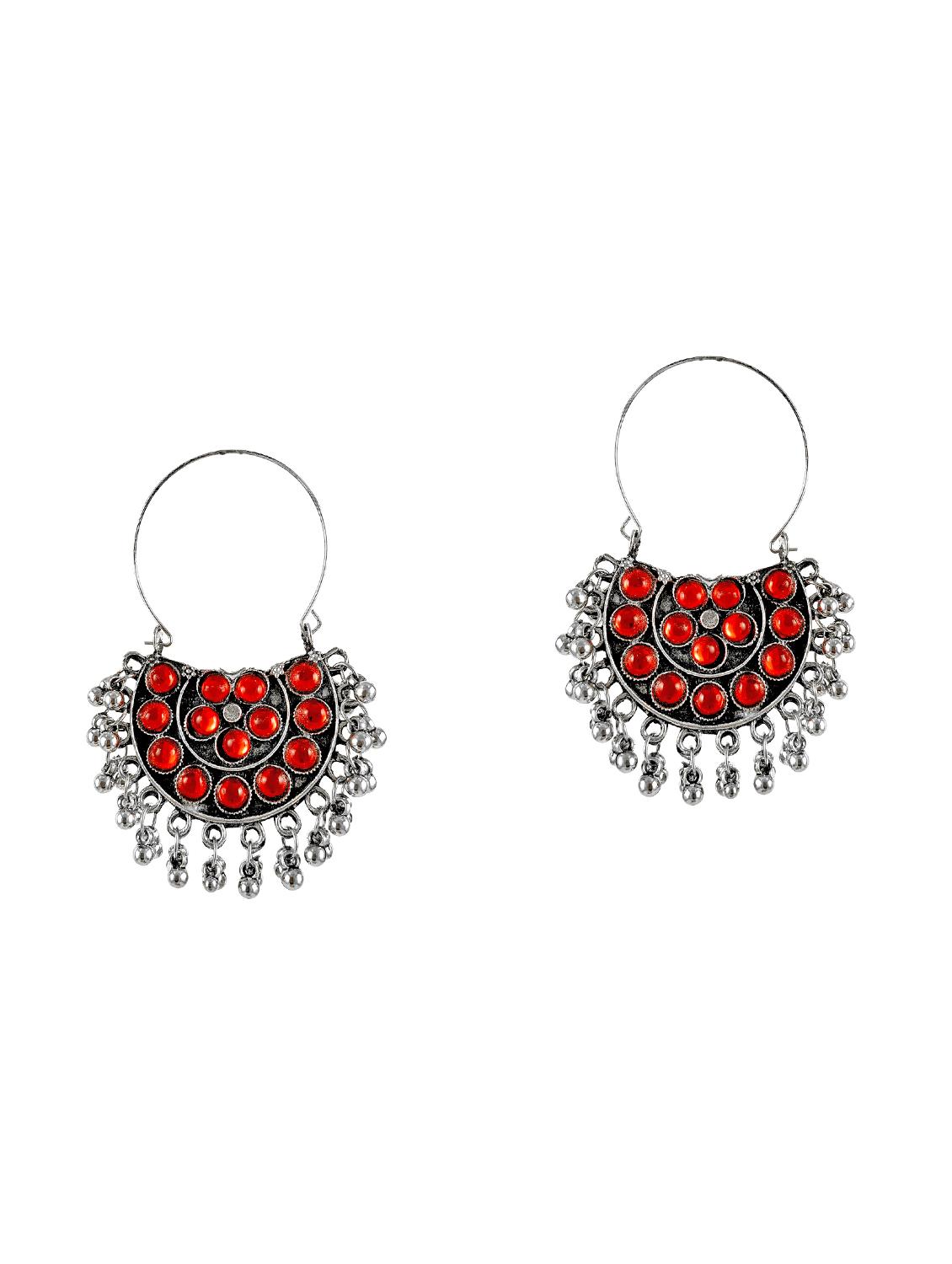 red brass hoop earring - 16570931 - Zoom Image - 1
