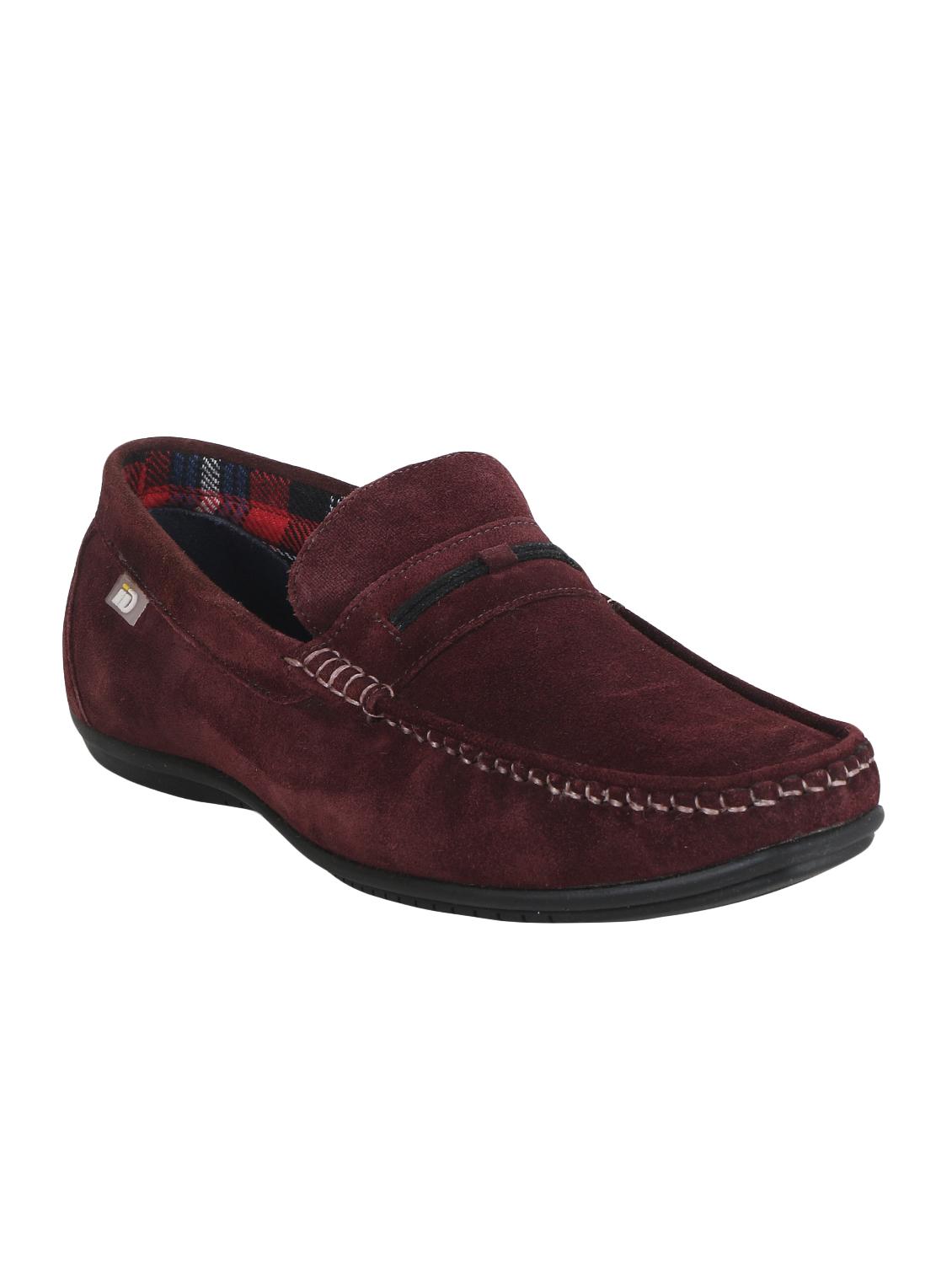 id maroon suede slip on loafers - 16571437 - Zoom Image - 1