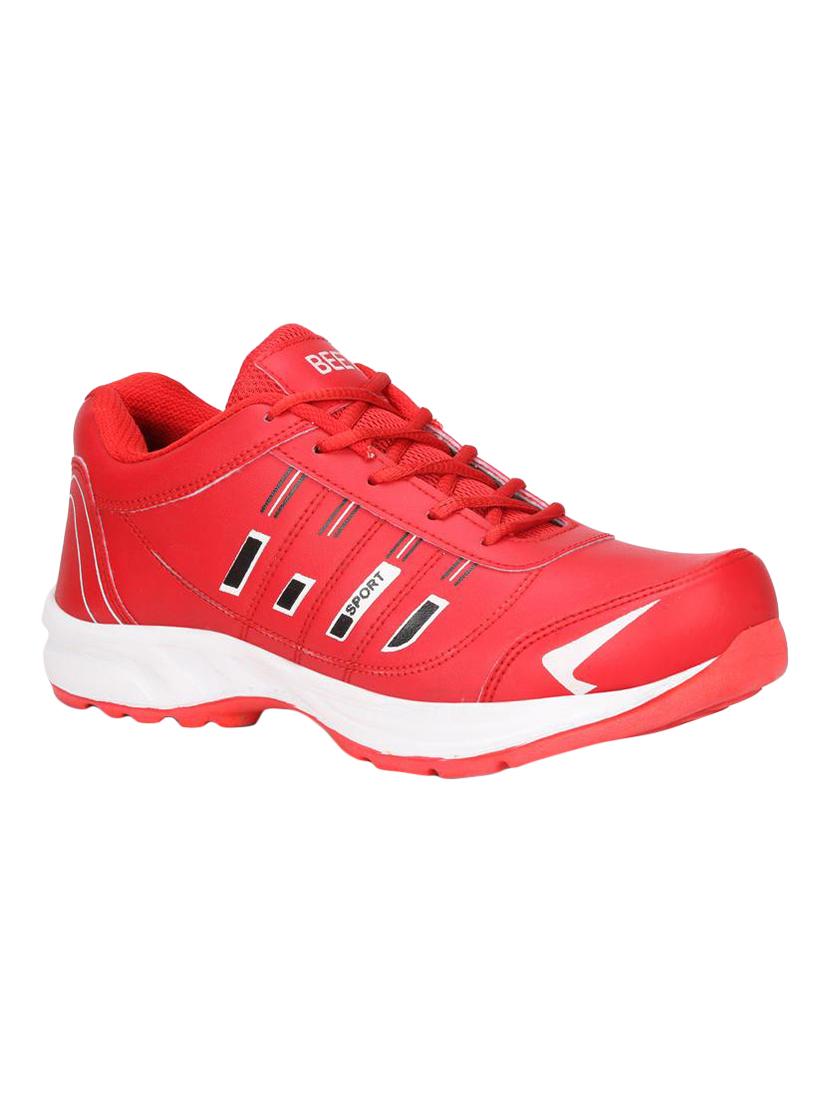 beet looks red leatherette sport shoes - 16571557 - Zoom Image - 1