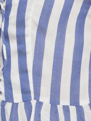 criss cross tie up striped crop top - 16571643 - Standard Image - 4