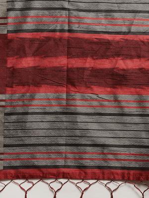 geometric printed saree with blouse - 16571727 - Standard Image - 4