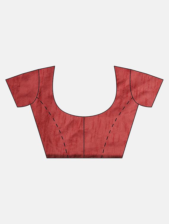 geometric printed saree with blouse - 16571727 - Zoom Image - 3