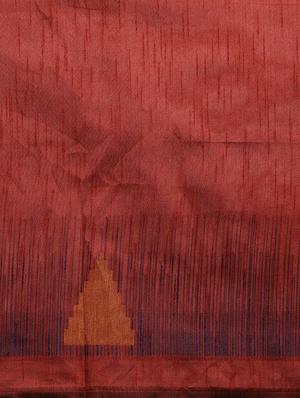 geometric printed saree with blouse - 16571742 - Standard Image - 5