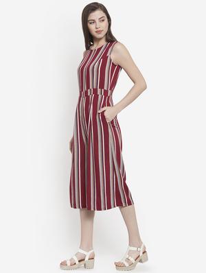 pocket detail striped jumpsuit - 16572054 - Standard Image - 2
