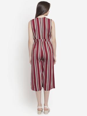 pocket detail striped jumpsuit - 16572054 - Standard Image - 3