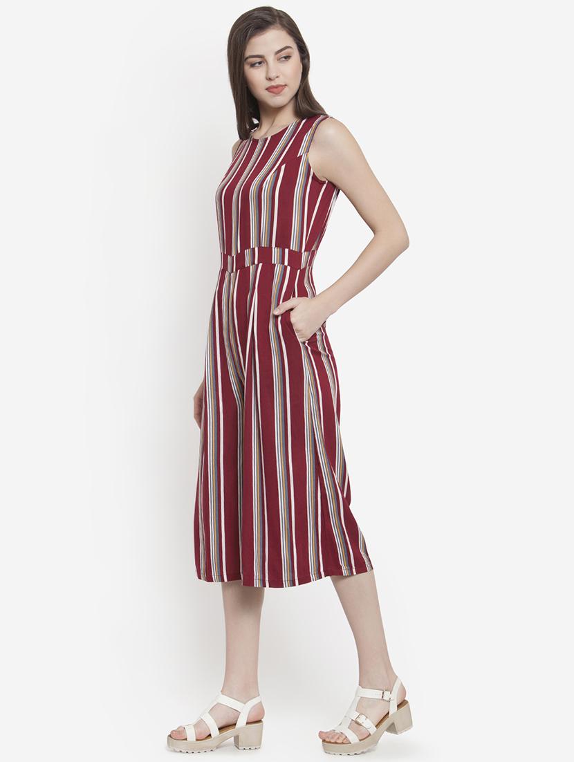 pocket detail striped jumpsuit - 16572054 - Zoom Image - 2