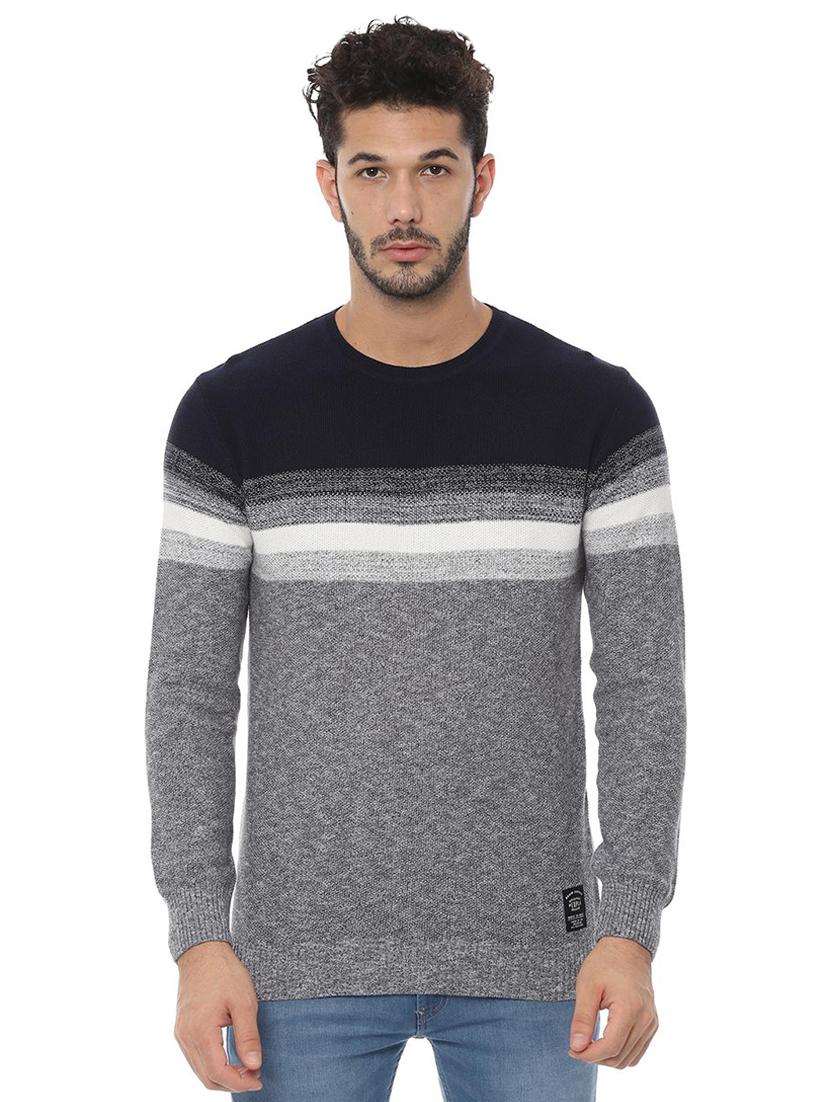 grey striped pullover - 16572779 - Zoom Image - 1