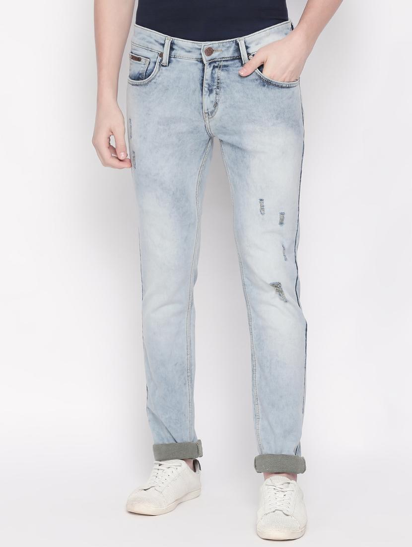 blue heavy washed ripped denim jeans - 16573012 - Zoom Image - 1