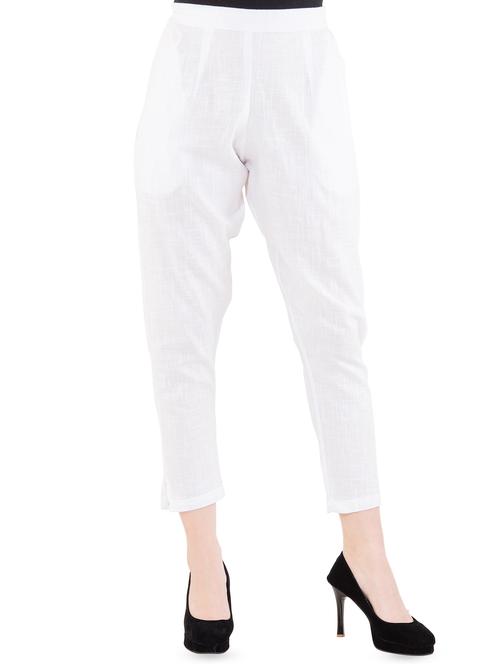 high rise solid trouser - 16573071 - Standard Image - 1