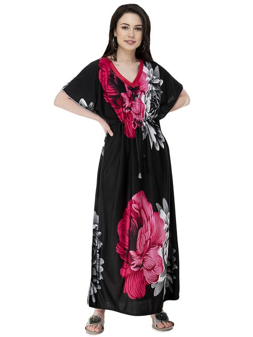 tie front floral nighty - 16573362 - Standard Image - 1