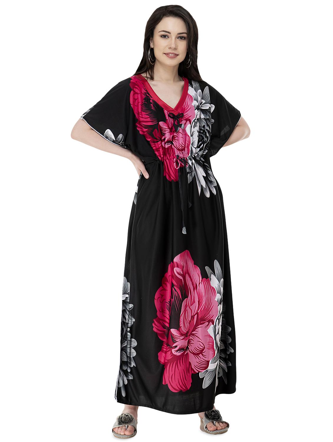 tie front floral nighty - 16573362 - Zoom Image - 1