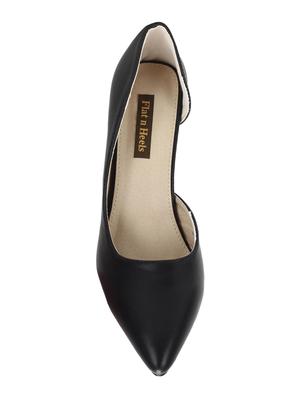 black slip on pumps - 16573671 - Standard Image - 4