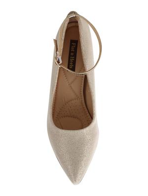 silver slip on pumps - 16573689 - Standard Image - 4