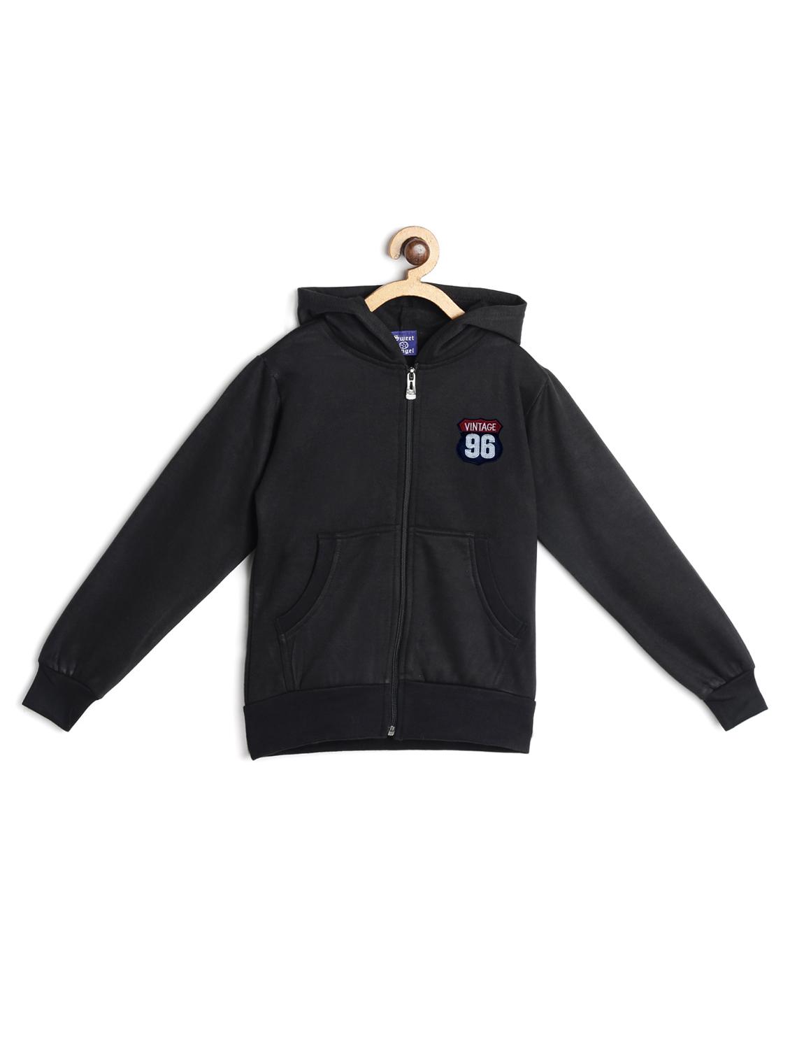 black fleece sweatshirt - 16574076 - Zoom Image - 1