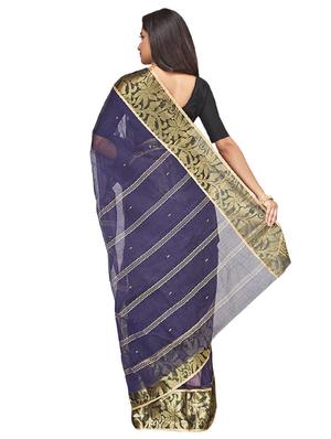 bordered tant saree - 16574359 - Standard Image - 2