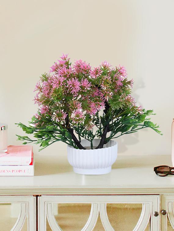 peacock-feather pink wild plant artificial bonsai - 16574453 - Zoom Image - 1