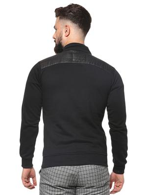 black solid quilted jacket - 16574579 - Standard Image - 3