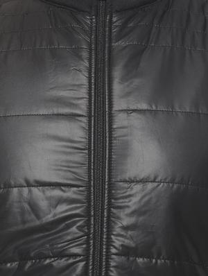 black solid quilted jacket - 16574579 - Standard Image - 5