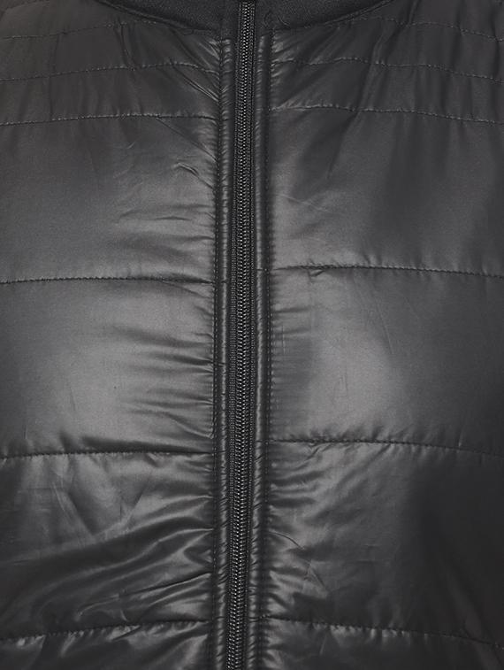black solid quilted jacket - 16574579 - Zoom Image - 5
