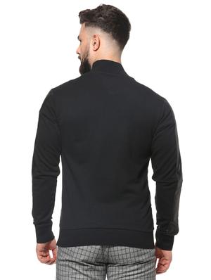 black cotton casual jacket - 16574584 - Standard Image - 3