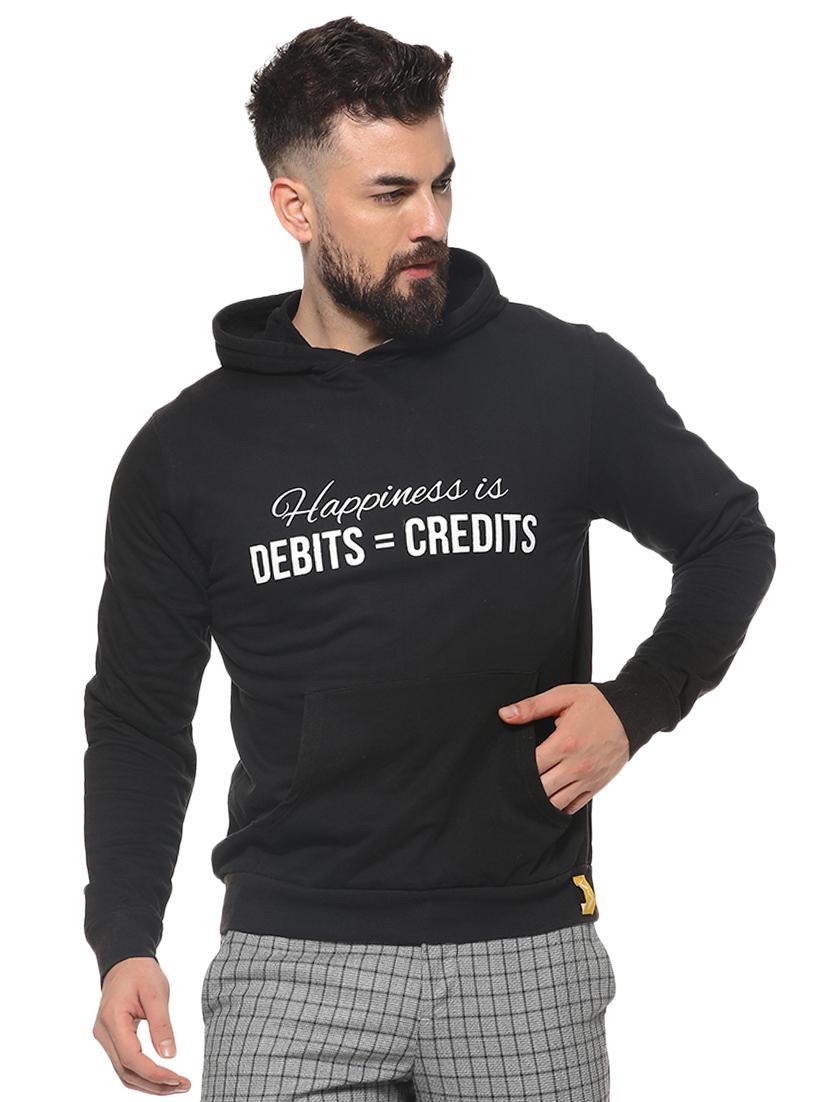 black chest print sweatshirt - 16574600 - Zoom Image - 1