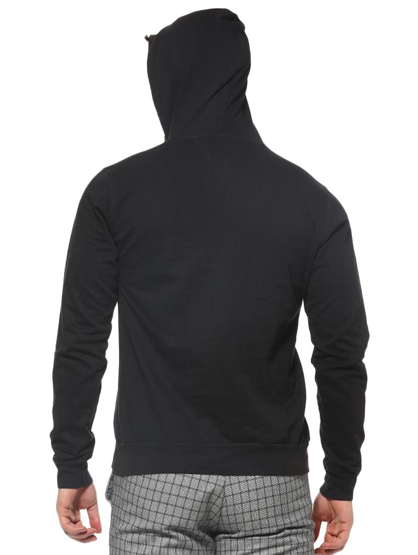 black chest print sweatshirt - 16574600 - Zoom Image - 3