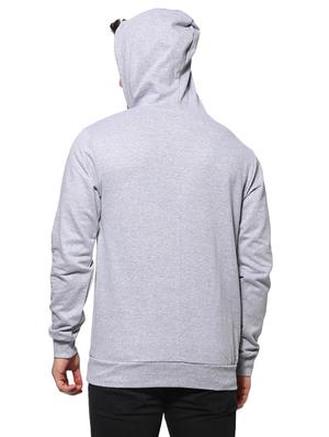 grey chest print sweatshirt - 16574603 - Standard Image - 3