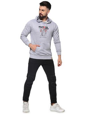 grey chest print sweatshirt - 16574603 - Standard Image - 4