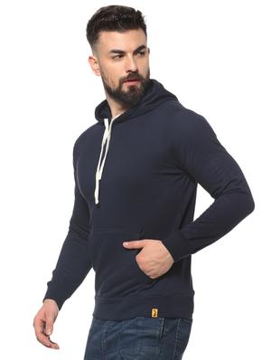 navy blue solid sweatshirt - 16574605 - Standard Image - 2