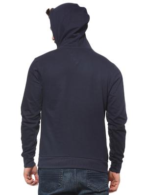 navy blue chest print sweatshirt - 16574607 - Standard Image - 3