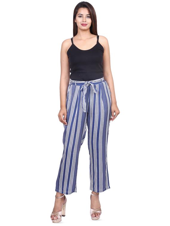 tie knot striped trouser - 16574752 - Zoom Image - 4
