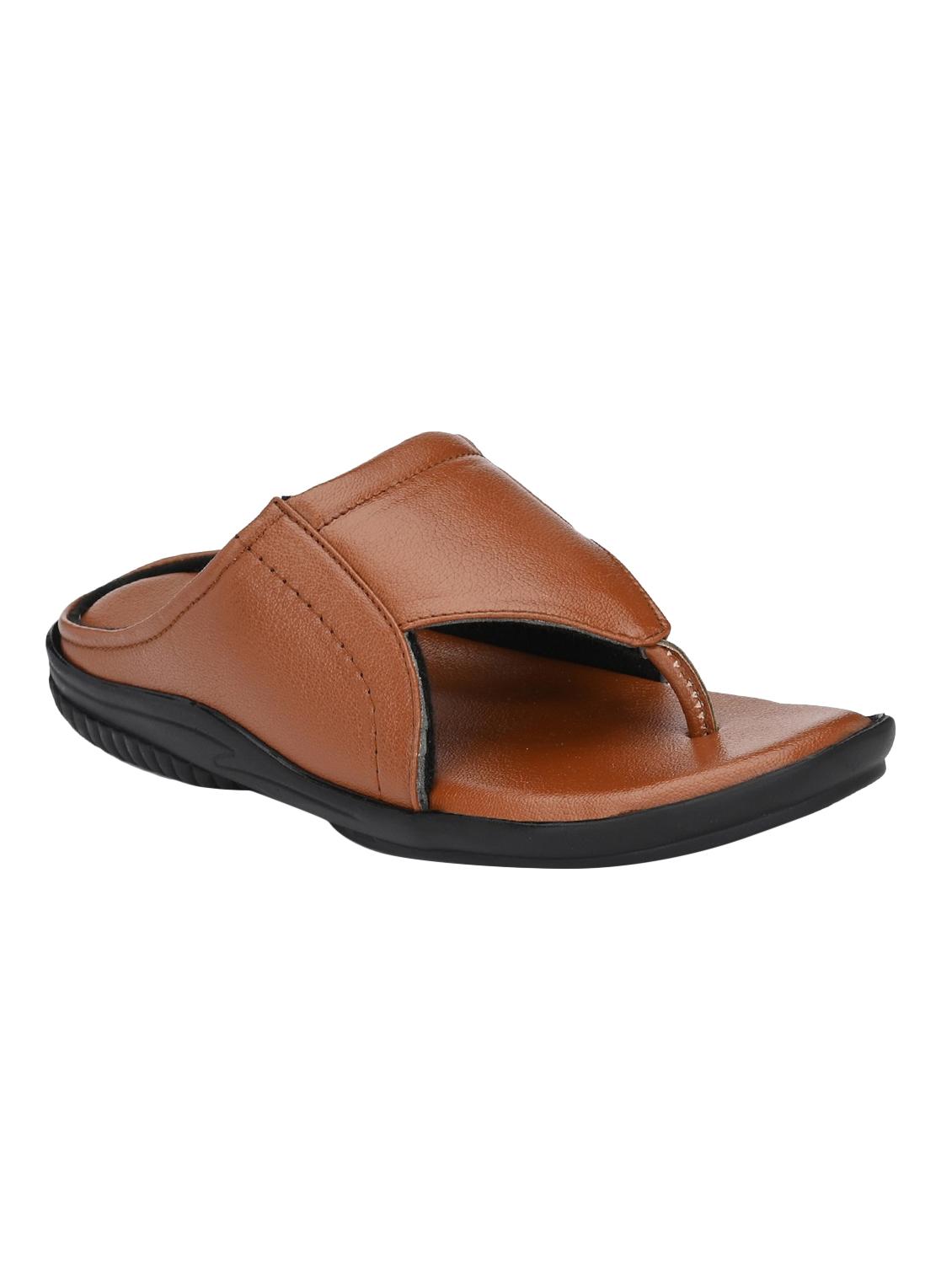 tan leatherette toe separator slippers - 16574840 - Zoom Image - 1