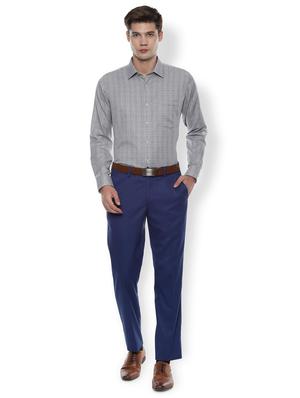 grey checkered formal shirt - 16574935 - Standard Image - 3