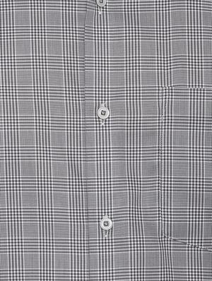 grey checkered formal shirt - 16574935 - Standard Image - 4