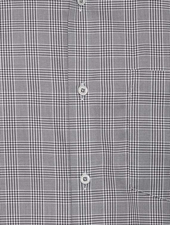 grey checkered formal shirt - 16574935 - Zoom Image - 4