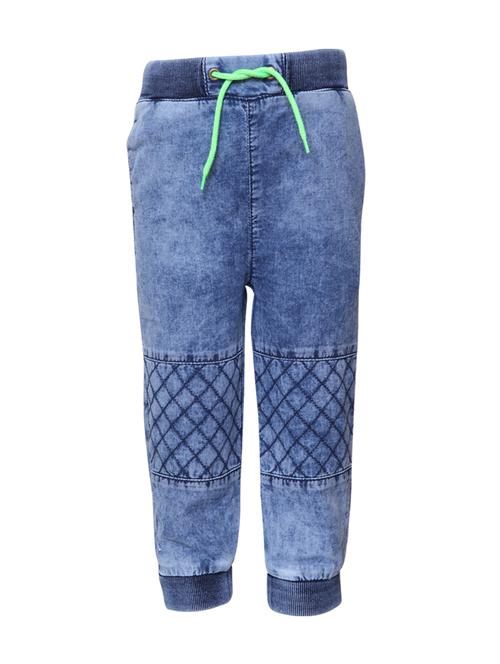 light blue cotton joggers - 16575178 - Standard Image - 1