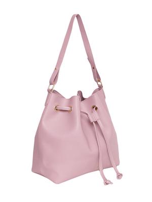pink leatherette (pu) regular potli - 16575634 - Standard Image - 5