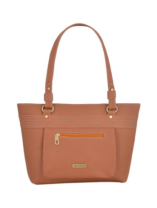 tan leatherette (pu) regular handbag - 16576009 - Standard Image - 1